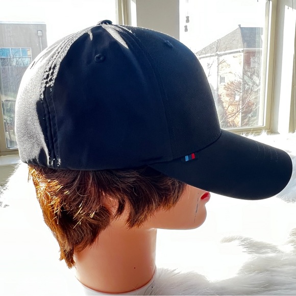 BMW Limited Edition M Racing Metallic Black Silver Logo Ball Cap Flexfit Hat NEW - Picture 7 of 16